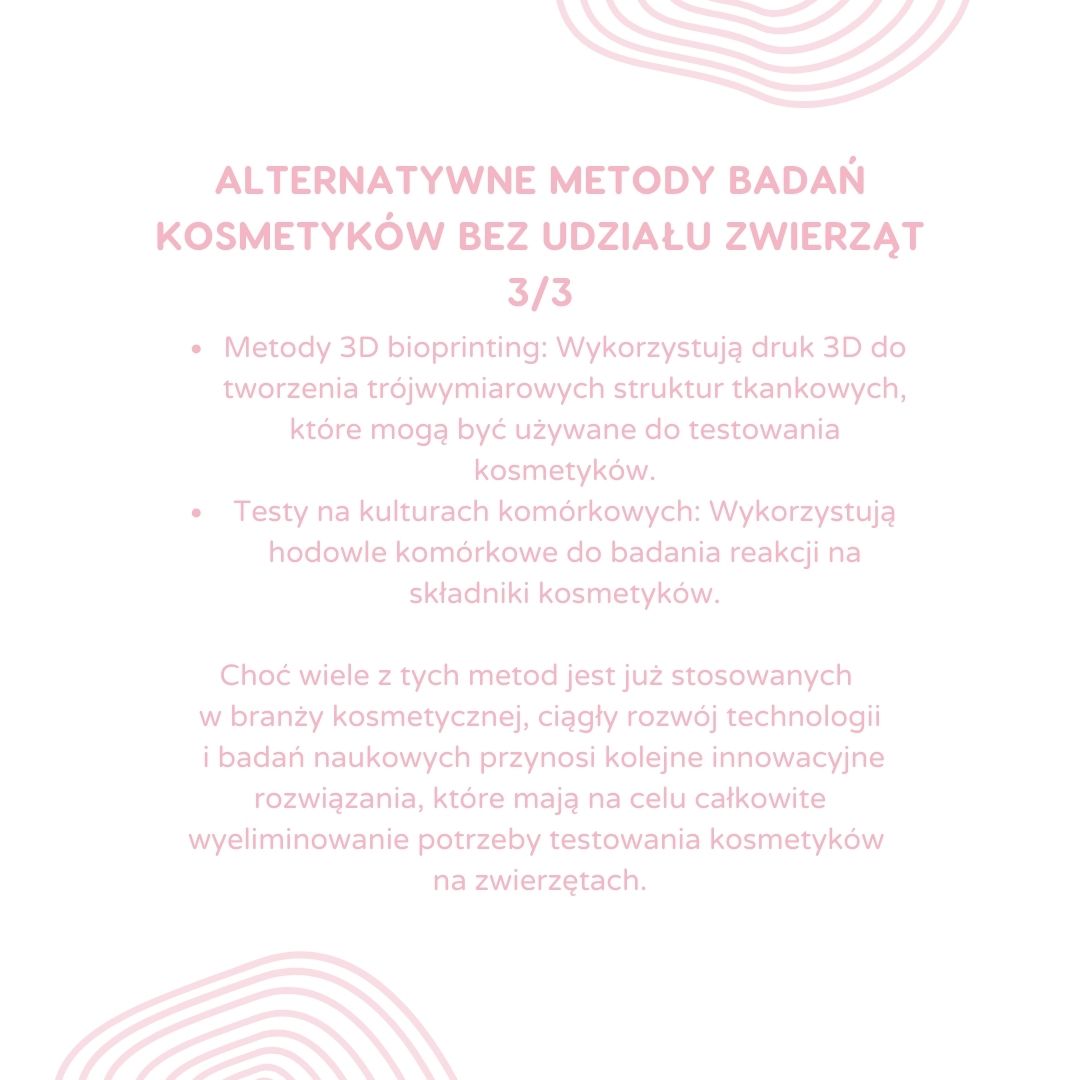 metody badań kosmetyków bez udziału zwierząt