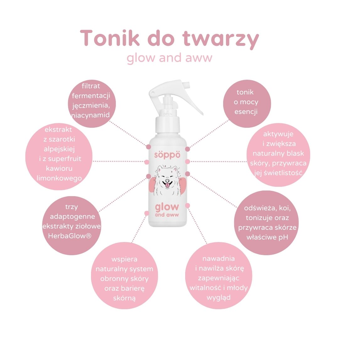 tonik esencja do twarzy glow and aww rozświetlająco-nawilżający